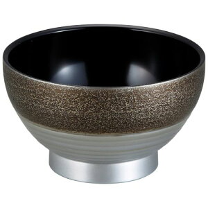 耐4.7寸大福鉢絞り墨入れ銀内黒/業務用/新品/小物送料対象商品
