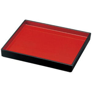 9寸両面長角番重(大)黒内朱/業務用/新品/小物送料対象商品