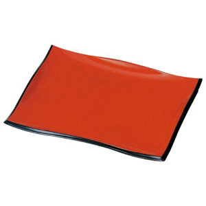 9寸波渕バイキングトレー朱渕黒/業務用/新品/小物送料対象商品