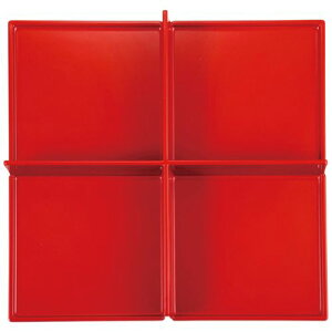 8.5松花堂用底板付十字仕切 朱塗/業務用/新品/小物送料対象商品