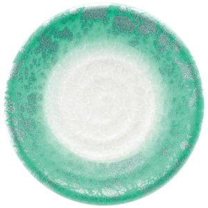 A)150渦巻き皿アクアグリーン銀雲/業務用/新品/小物送料対象商品