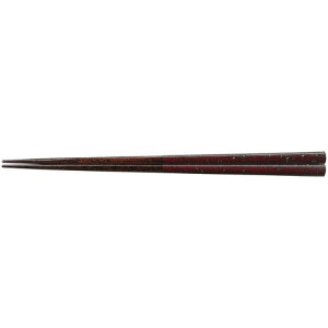 木230四角箸茶乾漆螺鈿入/すり漆/業務用/新品/小物送料対象商品