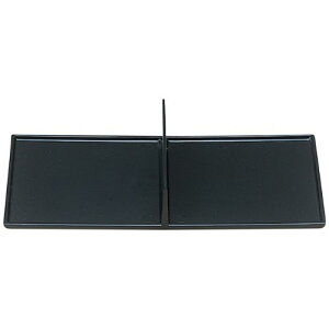 1/2松花堂用底板付仕切 黒塗/業務用/新品/小物送料対象商品