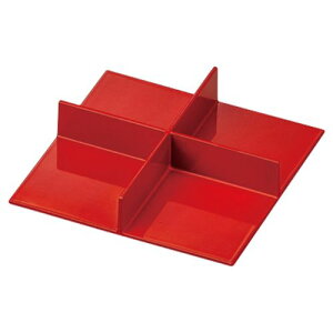 底板付十字仕切マルチプレート 赤/業務用/新品/小物送料対象商品