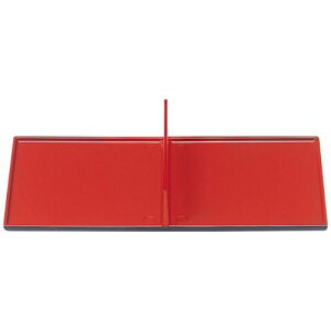 1/2松花堂用底板付仕切 朱塗/業務用/新品/小物送料対象商品