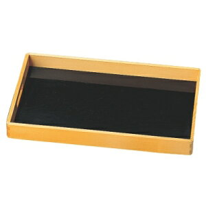 お盆 木製脇取盆黒目はじき渕白木尺4 /業務用/新品/小物送料対象商品