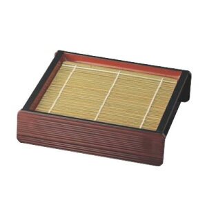 【お得なセット商品】 線筋角ざる溜内朱(底板付) 竹スセット/業務用/新品/小物送料対象商品