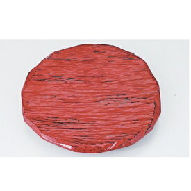 盛皿 9.5寸東尋坊丸とんかつ皿根来漆塗 /業務用/新品/小物送料対象商品