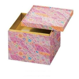 お重箱 7.0寸 Vカット紙重 新幸せ結び(内金紙) 3段/業務用/新品/小物送料対象商品