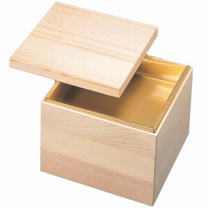 お重箱 7.5寸 白木 木製白木重(内金箱付インロー式) 3段 樅製/業務用/新品/小物送料対象商品