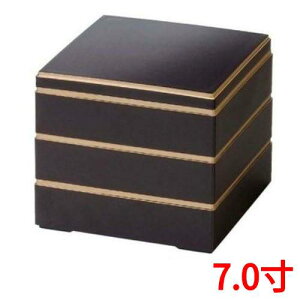 お重箱 7.0寸 校倉重 新溜渕金 3段/業務用/新品/小物送料対象商品