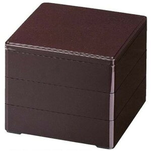 お重箱 6.0寸 彩重 新溜 3段/業務用/新品/小物送料対象商品