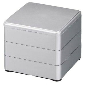 お重箱 5.5寸 彩重 銀 3段/業務用/新品/小物送料対象商品