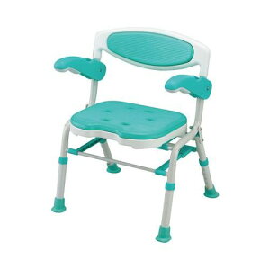 折りたたみシャワーチェアー楽湯DX/【7250 ライトグリーン】×1組/業務用/新品/小物送料対象商品