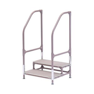 手すり付ステップ台 ユニットタイプ 2段/【CHE-2 ※要マットフレーム色指定】×1組/業務用/新品/送料無料