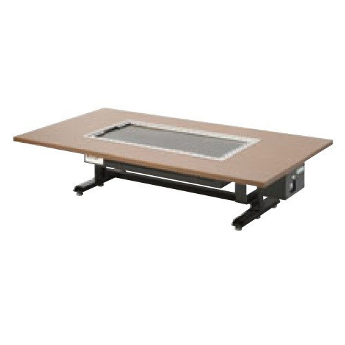 タニコー 電気式 お好み焼き用テーブル座卓組み込みタイプ磨き鉄板 91％以上節約 高級な TOTE-6MZ 幅1500×奥行800×高さ350 6人掛け用 テンポス 50 60Hz