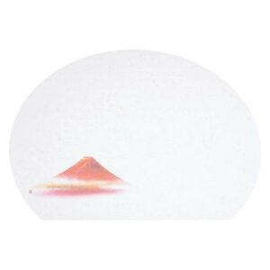 尺三 半月 懐石まっと 抗菌遠赤和紙(100枚入) WH-1 赤富士 オールシーズン/業務用/新品/小物送料対象商品