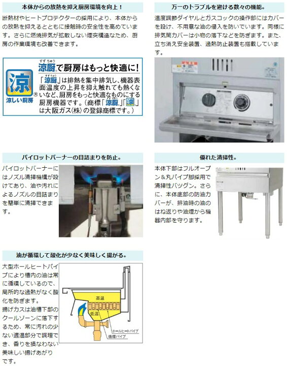 楽天市場】MGF-CE12 【マルゼン】 涼厨フライヤー 12L 幅350×奥行600 