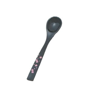 スプーン 新茶碗蒸しスプーン 黒に桜 /業務用/新品/小物送料対象商品