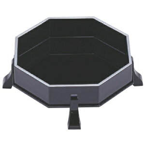 盛器 足付八角盛器黒天銀 幅242 奥行195 高さ74 /業務用/新品/小物送料対象商品