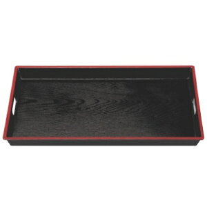 お盆 2尺3寸ABS木目脇取盆黒天朱 NS加工 /業務用/新品/小物送料対象商品