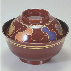 小吸椀 羽反吸椀溜六ひょうたん本漆塗手描磨蒔絵 漆器 高さ85 直径:119/業務用/新品/送料無料