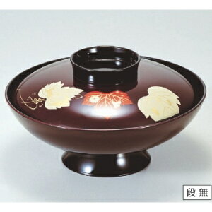 煮物椀 6寸小槌煮物椀溜ツタ 漆器/業務用/新品/小物送料対象商品