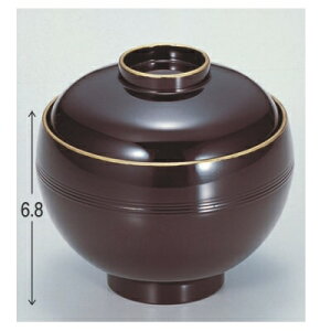 小吸椀 大和吸椀マロン天金 漆器 高さ68 直径:96/業務用/新品/小物送料対象商品