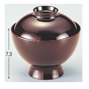 小吸椀 花小吸椀溜 漆器 高さ73 直径:103/業務用/新品/小物送料対象商品