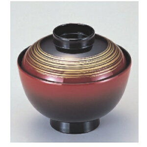 小吸椀 越前椀朱ぼかし金かすり SH塗 漆器 高さ70 直径:111/業務用/新品/小物送料対象商品