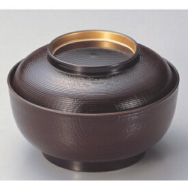 丼碗 5寸千筋木目椀溜つば金 漆器 高さ69 直径:150/業務用/新品/小物送料対象商品/テンポス