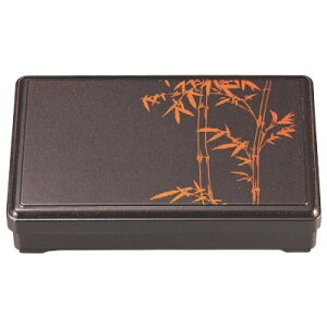 弁当箱 尺0寸長手嵯峨弁当梨地竹(仕切付) 幅285 奥行185 高さ64/業務用/新品/小物送料対象商品