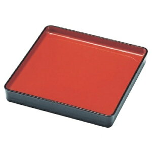 そば器 7寸切立木目そば皿黒内朱(底板付)本体 /業務用/新品/小物送料対象商品