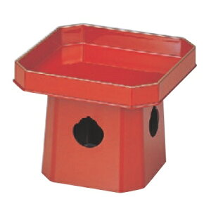 盛器 7寸三宝盛器朱天金 幅205 奥行205 高さ165/業務用/新品/小物送料対象商品