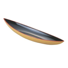 盛器 9寸笹舟盛器 白木内黒天朱 /業務用/新品/小物送料対象商品