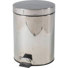 ステンレス ラウンドペダルペール 5L (セット数：4) /業務用/新品/送料別