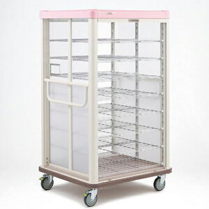 ERECTA(エレクター) 常温配膳車 配膳車cooシリーズ シャッター式スリムタイプ 組立式 /膳数:36/送料無料