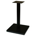 テーブルレッグ 角ベース 2人用/1ポール 適合天板サイズ：600×750(mm)/業務用/送料無料/テンポス