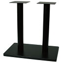 【即納可】テーブルレッグ 角ベース 4人用/2ポール 適合天板サイズ：1200×750(mm)/業務用/送料無料/テンポス