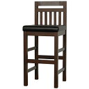 業務用椅子【即納可】【1年保証付】新 樹カウンターチェア ダークブラウン色 幅370×奥行420×高さ880(mm) 座面高さ：620(mm)/業務用/新品/送料無料/テンポス