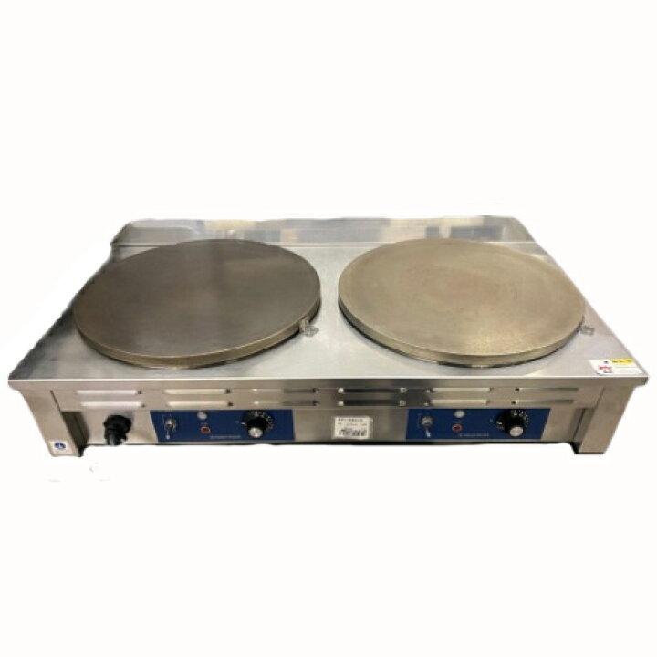 楽天市場】【業務用】電気クレープ焼器 2連 【CM-410HW】【ニチワ電気 