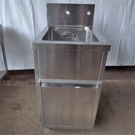 【中古】一槽シンク 幅450×奥行650×高さ850 【送料別途見積】【業務用】【飲食店 店舗 厨房機器 一槽シ…