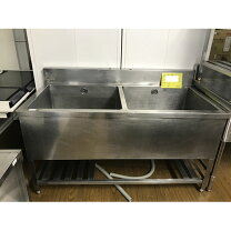楽天市場】厨房機器 中古 2槽 シンク 1500の通販