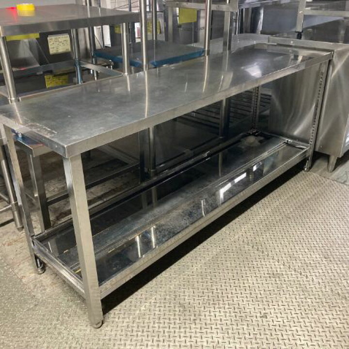 楽天市場】【中古】調理台 中棚付き BGなし 幅1800×奥行500×高さ800 