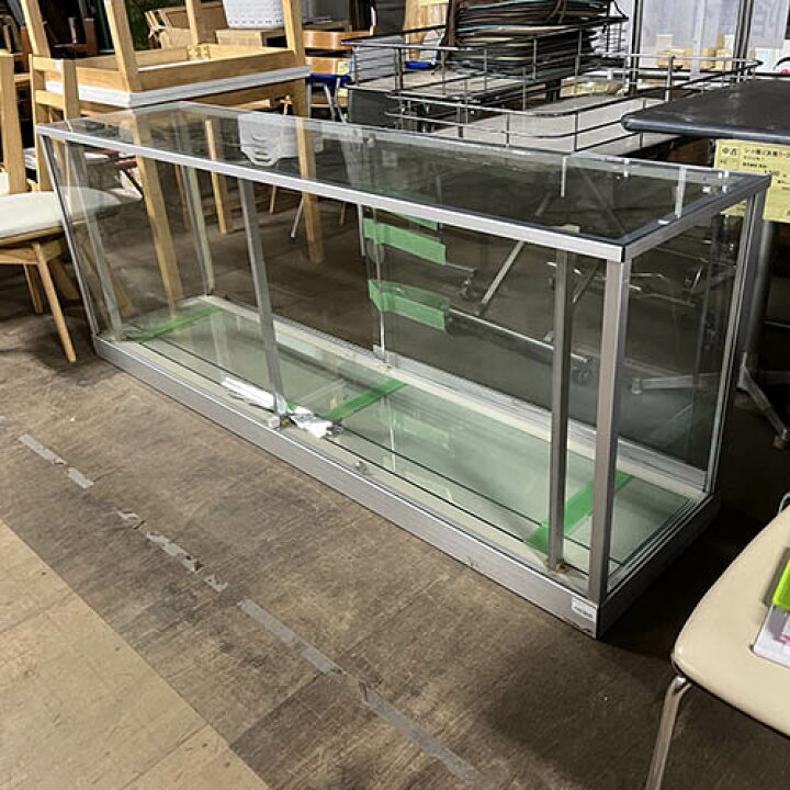 楽天市場】【中古】対面ガラスショーケース 幅1800×奥行450×高さ700 