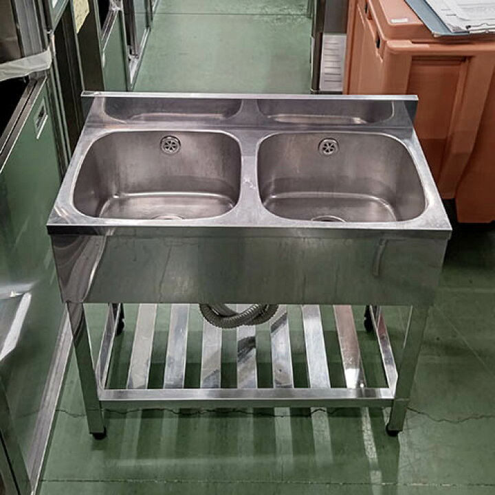 楽天市場】【中古】二槽シンク BGあり 幅900×奥行450×高さ800 【送料 