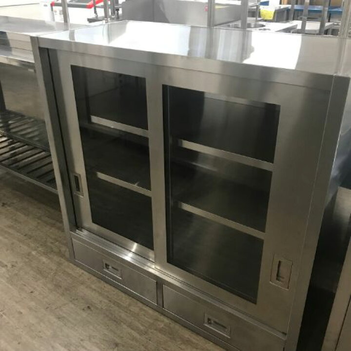 楽天市場】【中古】上置き用食器棚 引出し付き BGなし 幅1200×奥行570 