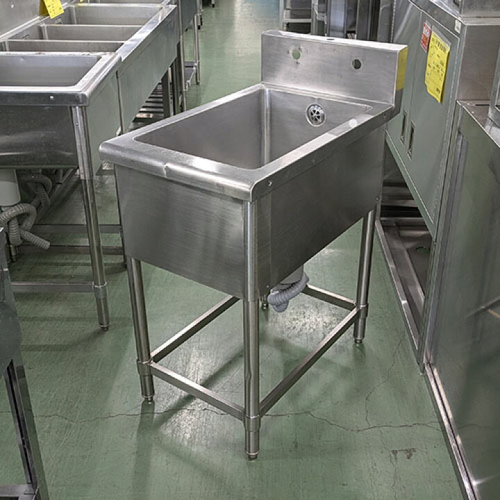 楽天市場】【中古】一槽シンク BGあり 幅450×奥行750×高さ800 【送料 