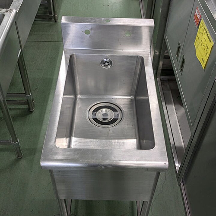 楽天市場】【中古】一槽シンク BGあり 幅450×奥行750×高さ800 【送料 