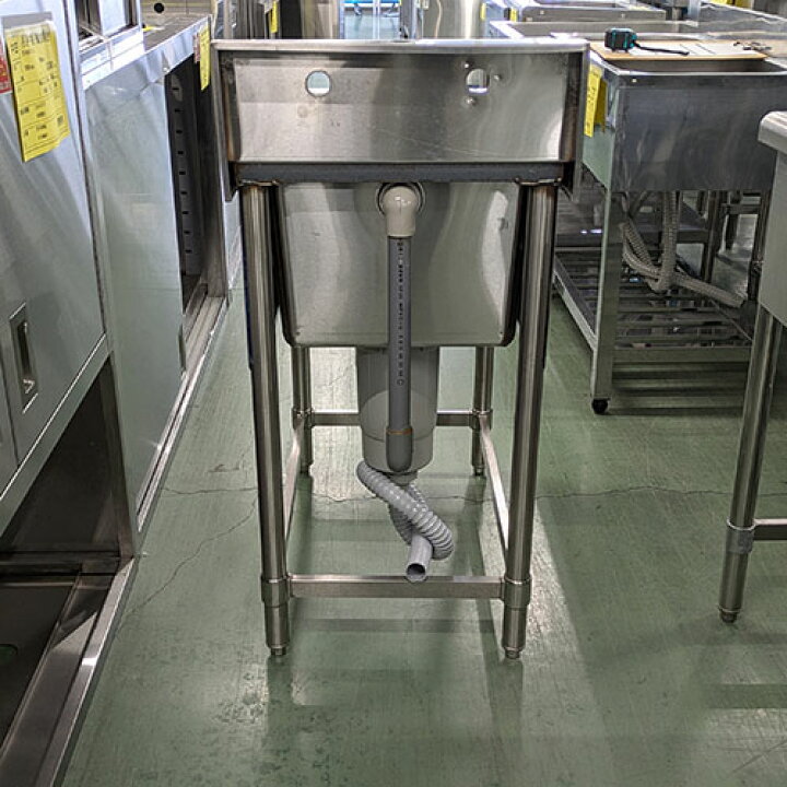 楽天市場】【中古】一槽シンク BGあり 幅450×奥行750×高さ800 【送料 